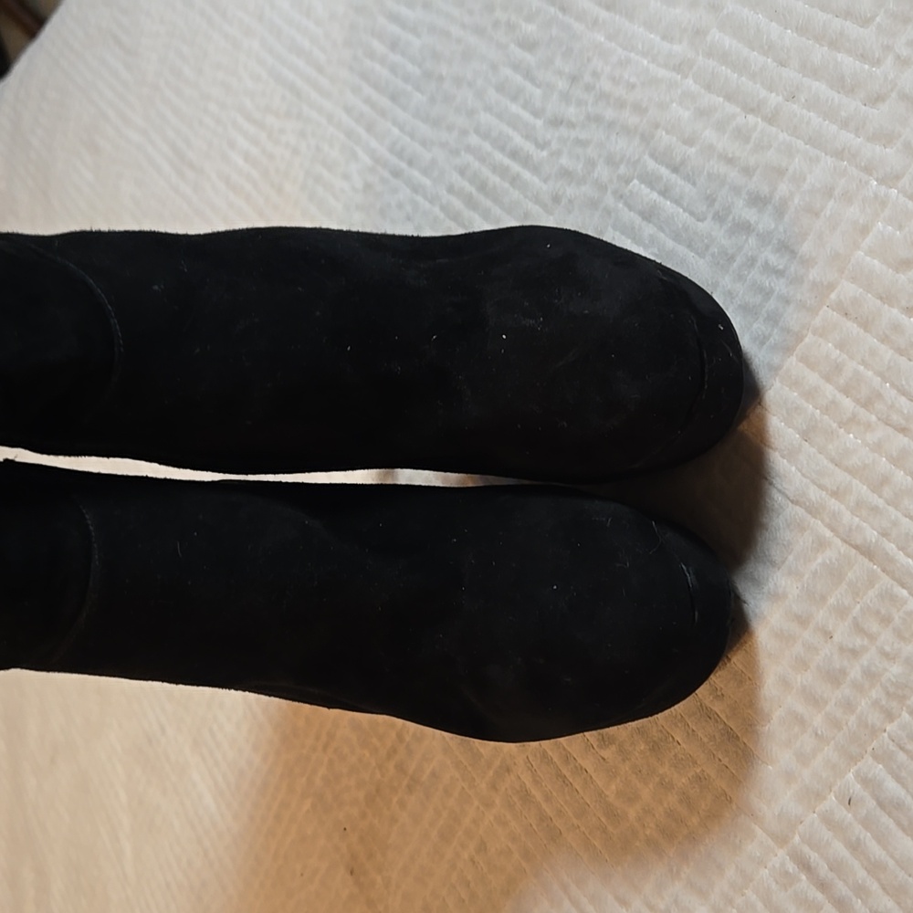 Aldo Black Suede Ankle Boots, Platform, High Heels, Size EU 40, US 9.5 - Picture 4 of 8